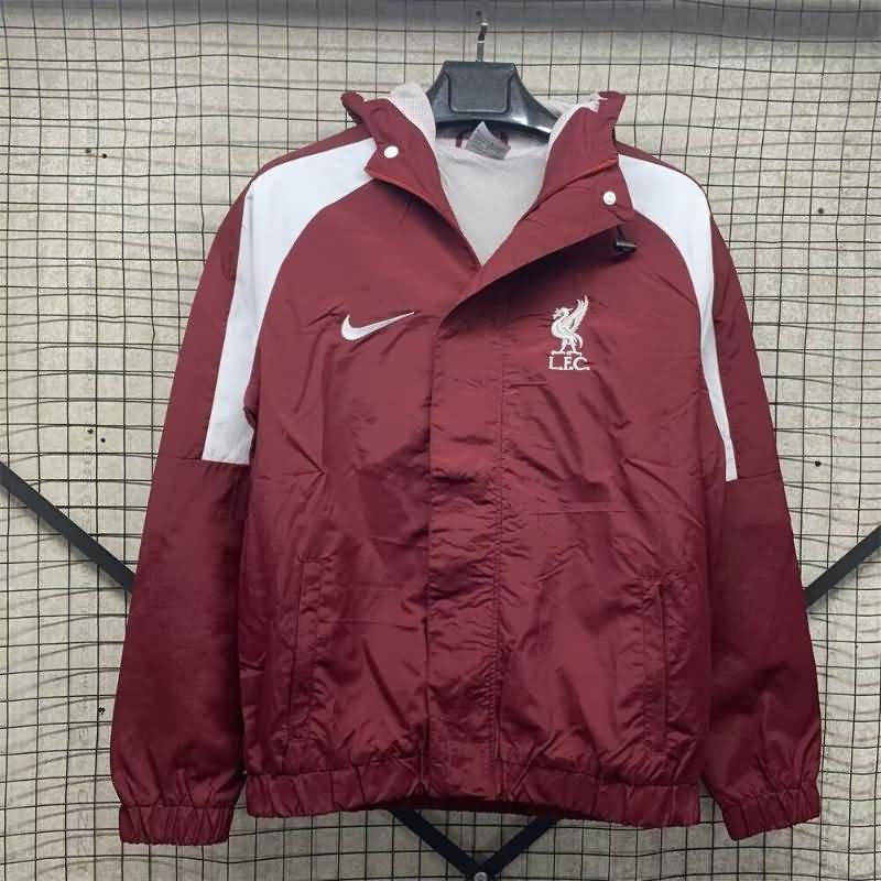 AAA(Thailand) Liverpool 24/25 Red Soccer Windbreaker 02