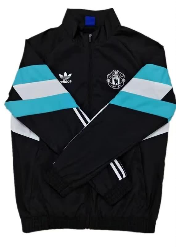 AAA(Thailand) Manchester United 24/25 Black Soccer Windbreaker 02