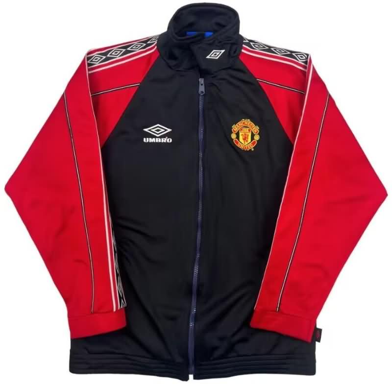 AAA(Thailand) Manchester United 24/25 Black Soccer Windbreaker 04