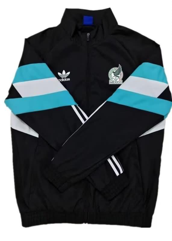 AAA(Thailand) Mexico 2024 Black Soccer Windbreaker 02