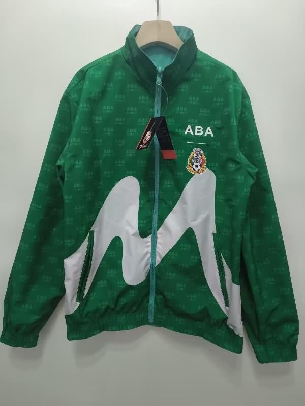 AAA(Thailand) Mexico 2024 Green Reversible Soccer Windbreaker