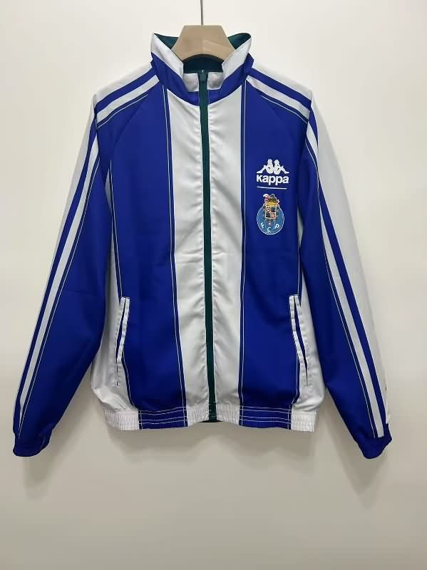 AAA(Thailand) Porto 24/25 Blue Green Reversible Soccer Windbreaker