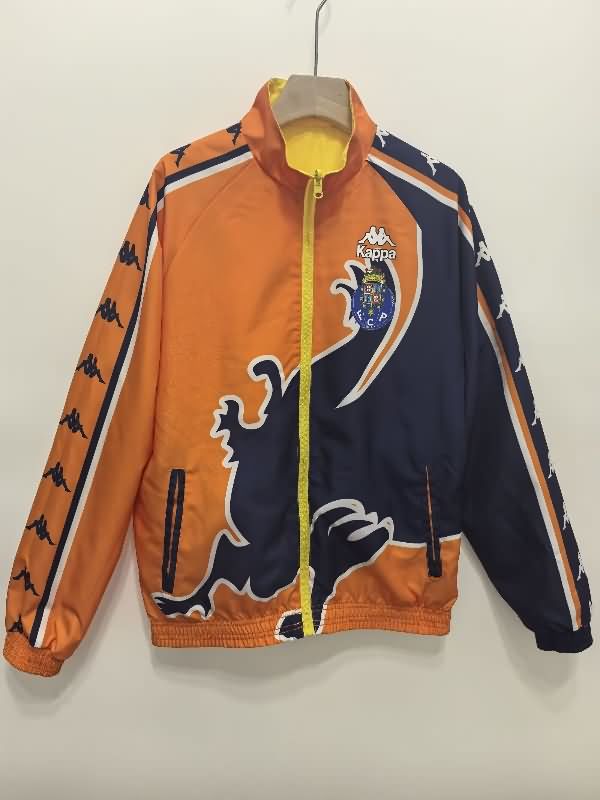 AAA(Thailand) Porto 24/25 Orange Yellow Reversible Soccer Windbreaker