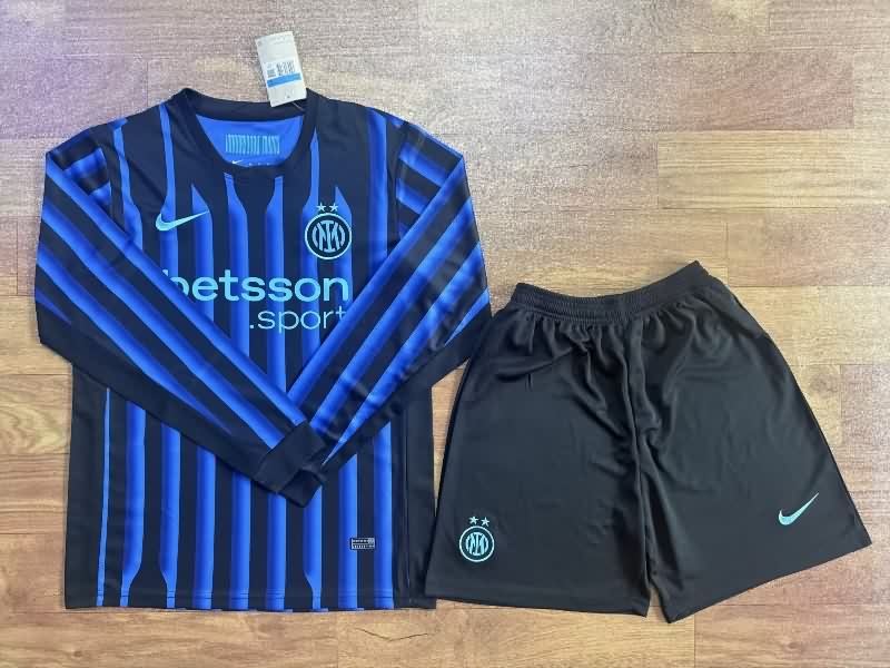 Inter Milan 25/26 Home Long Sleeve Soccer Jersey Inter Milan 25/26 Home Long Sleeve Soccer Jersey