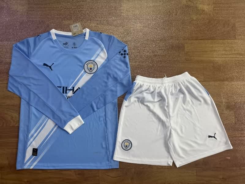 Manchester City 25/26 Home Long Sleeve Soccer Jersey Manchester City 25/26 Home Long Sleeve Soccer Jersey