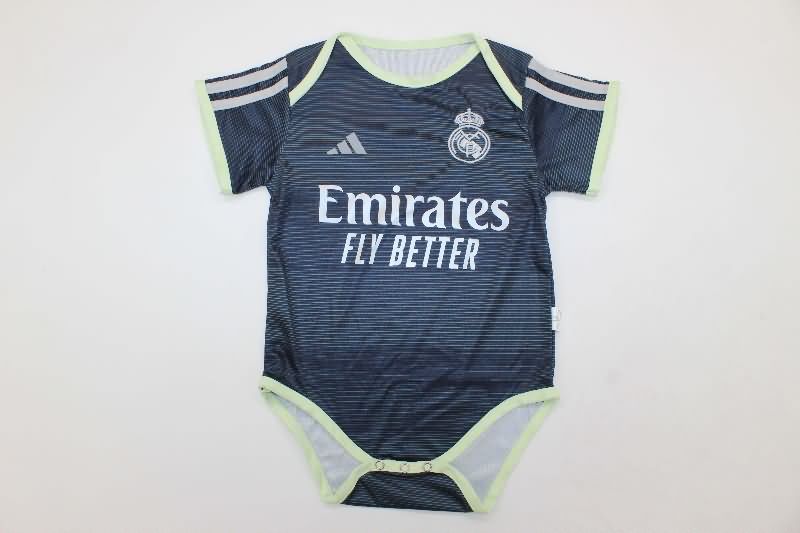 AAA(Thailand) Real Madrid 25/26 Dark Blue Baby Soccer Jerseys