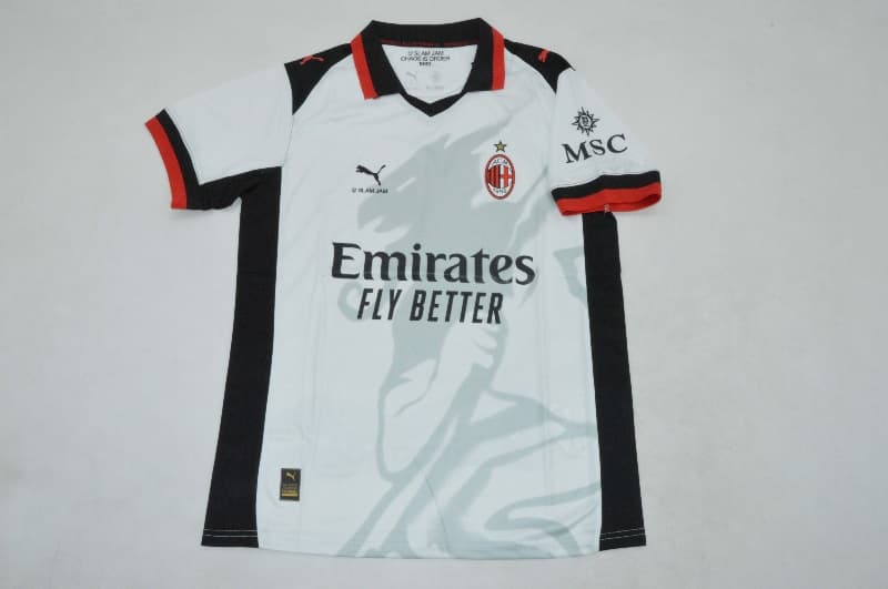 AAA(Thailand) AC Milan 25/26 Goalkeeper White Soccer Jersey