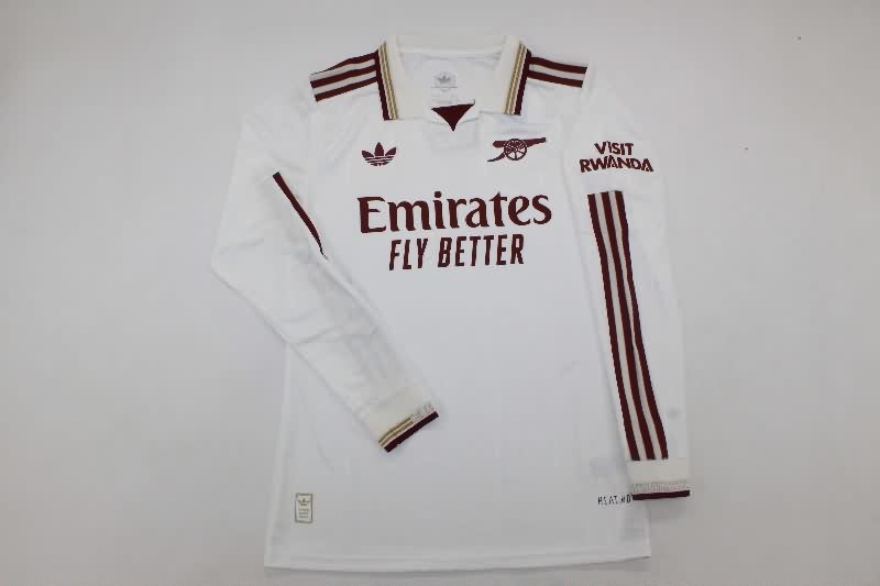 AAA(Thailand) Arsenal 25/26 Third Long Sleeve Soccer Jersey(Player)