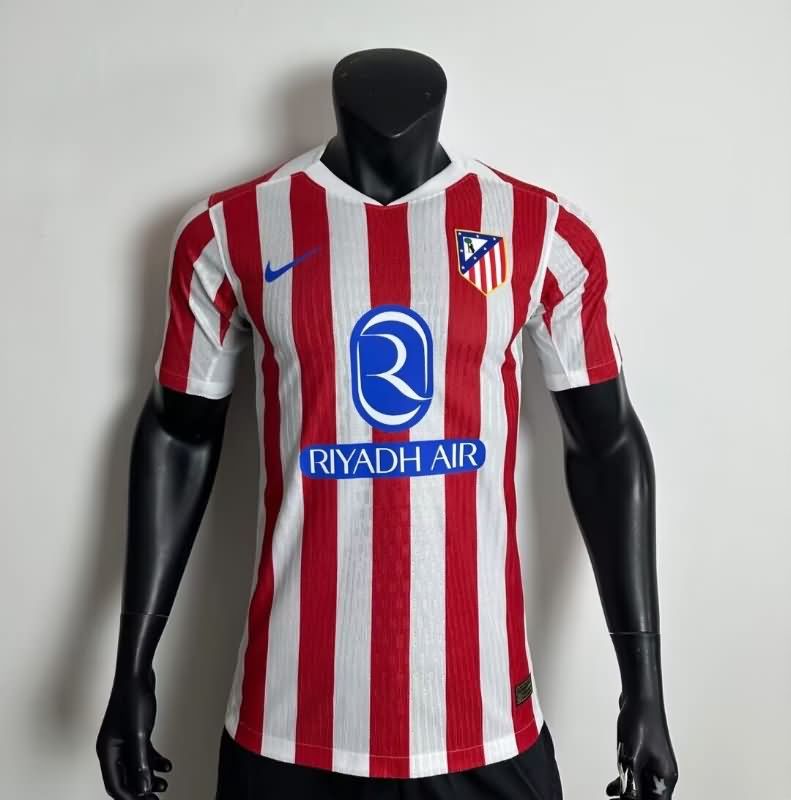 AAA(Thailand) Atletico Madrid 25/26 Home Soccer Jersey (Player) Leaked