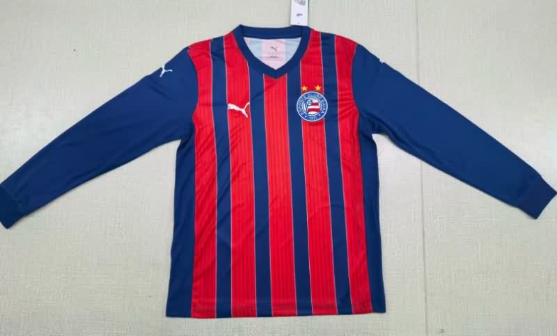 AAA(Thailand) Bahia 2025 Away Long Sleeve Soccer Jersey