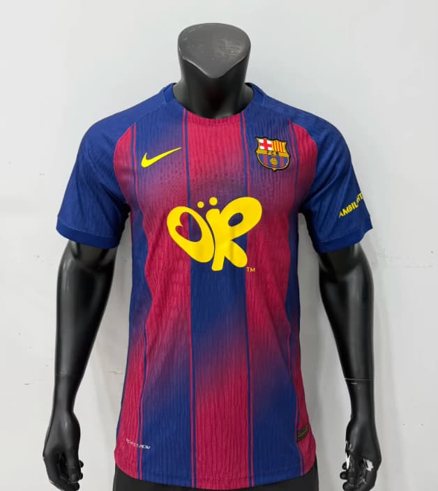 AAA(Thailand) Barcelona 25/26 Home Soccer Jersey (Player) Sponsor 02