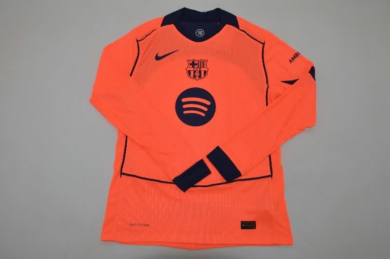 AAA(Thailand) Barcelona 25/26 Third Long Sleeve Soccer Jersey (Player)