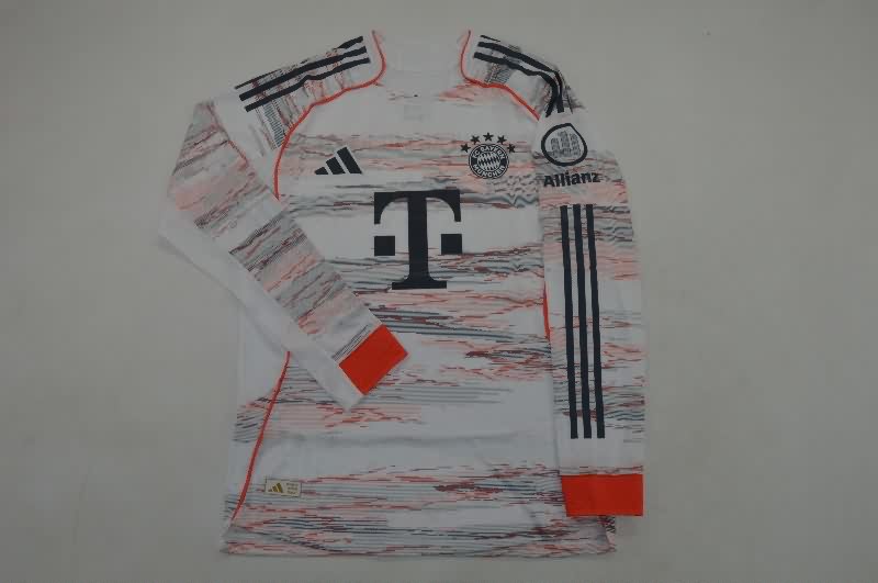 AAA(Thailand) Bayern Munich 25/26 Away Long Sleeve Soccer Jersey (Player)