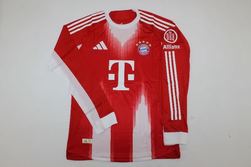AAA(Thailand) Bayern Munich 25/26 Home Long Sleeve Soccer Jersey (Player)
