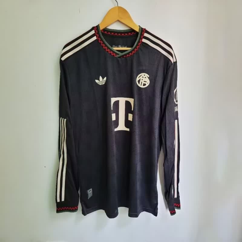 AAA(Thailand) Bayern Munich 25/26 Third Long Sleeve Soccer Jersey (Player)