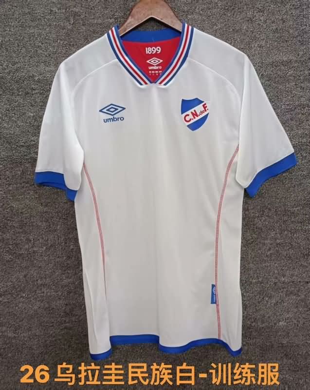 AAA(Thailand) Club Nacional 2025 White Soccer Jersey