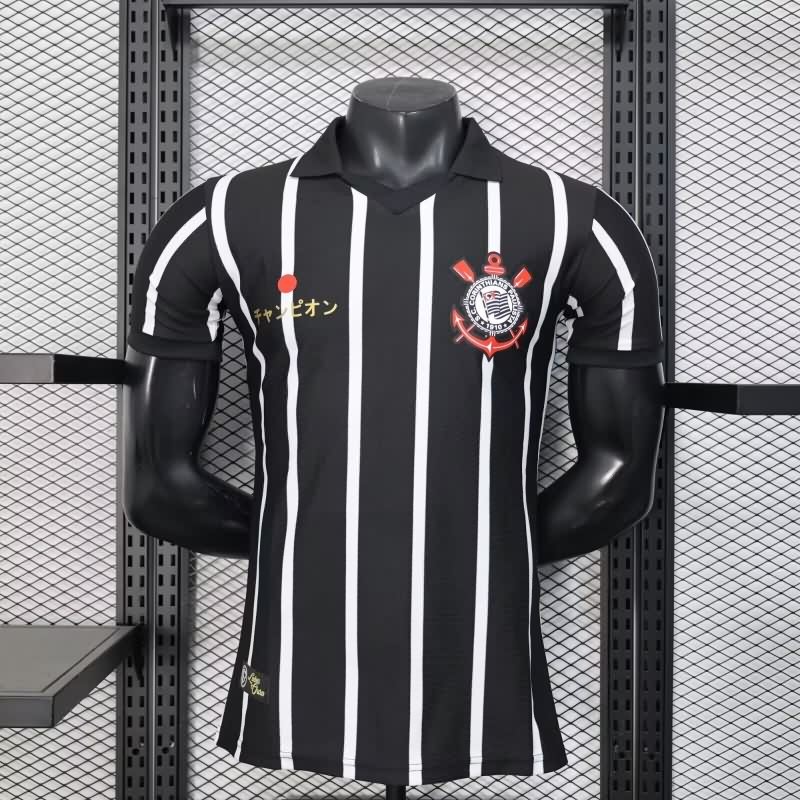 AAA(Thailand) Corinthians 2025 Black Soccer Jersey (Player) AAA(Thailand) Corinthians 2025 Black Soccer Jersey (Player)