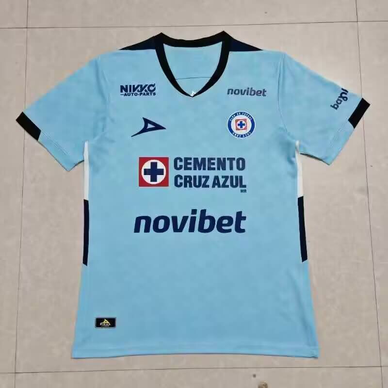 AAA(Thailand) Cruz Azul 25/26 Goalkeeper Blue Soccer Jersey