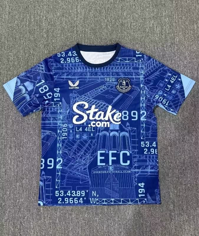 AAA(Thailand) Everton 25/26 Dark Blue Soccer Jersey AAA(Thailand) Everton 25/26 Dark Blue Soccer Jersey