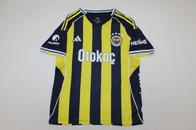 AAA(Thailand) Fenerbahce 25/26 Home Soccer Jersey