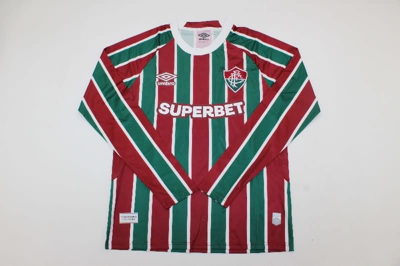 AAA(Thailand) Fluminense 2025 Home Long Sleeve Soccer Jersey