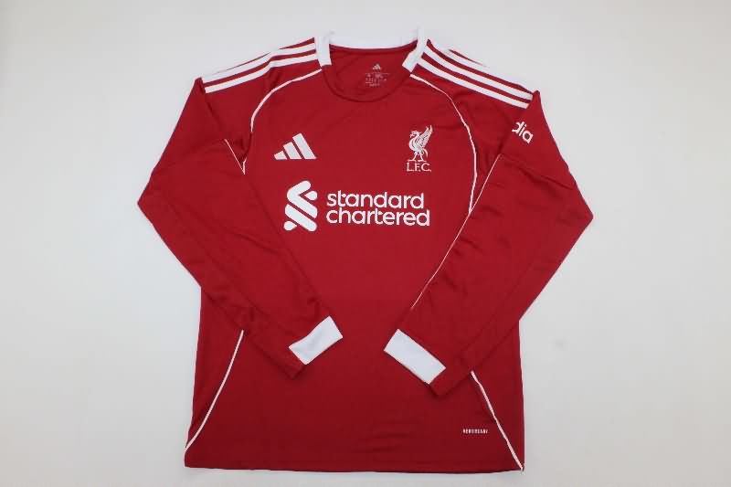AAA(Thailand) Liverpool 25/26 Home Long Sleeve Soccer Jersey