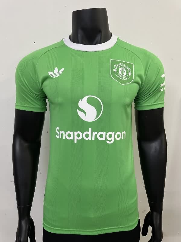 AAA(Thailand) Manchester United 25/26 Goalkeeper Green Soccer Jersey(Player)