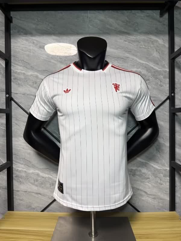 AAA(Thailand) Manchester United 25/26 White Soccer Jersey(Player) 02