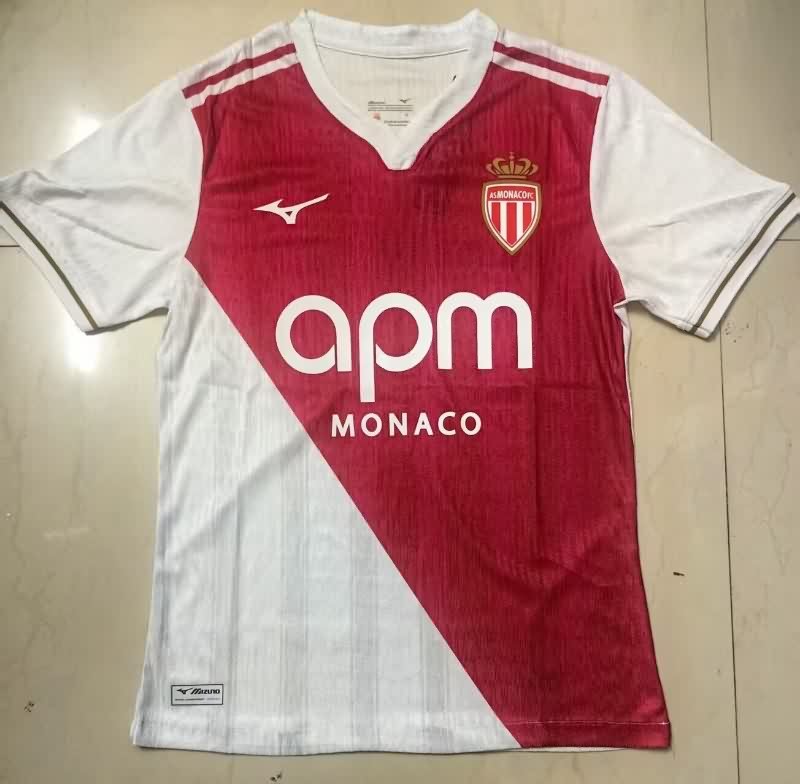 AAA(Thailand) Monaco 25/26 Home Soccer Jersey (Player)