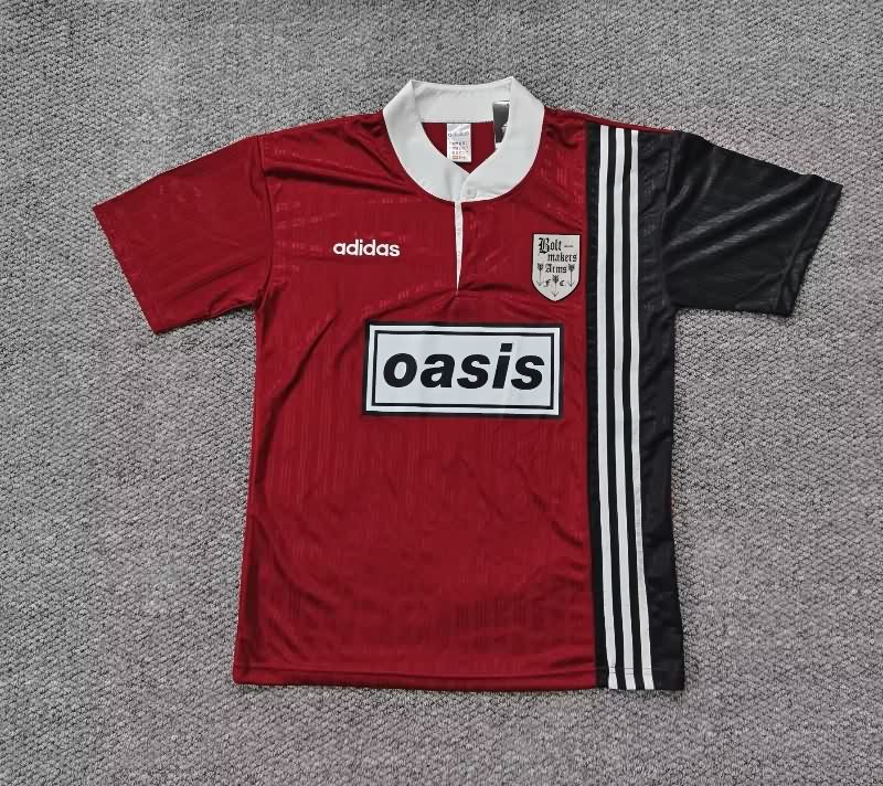AAA(Thailand) Oasis 1996 Red Soccer Jersey AAA(Thailand) Oasis 1996 Red Soccer Jersey