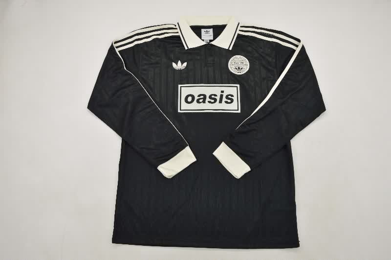 AAA(Thailand) Oasis 2025 Black Long Sleeve Soccer Jersey
