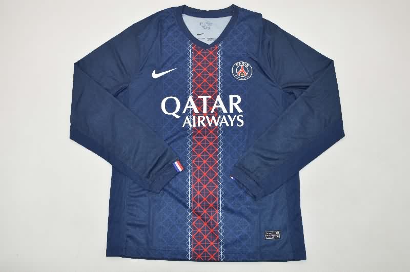 AAA(Thailand) Paris St German 25/26 Home Long Sleeve Soccer Jersey