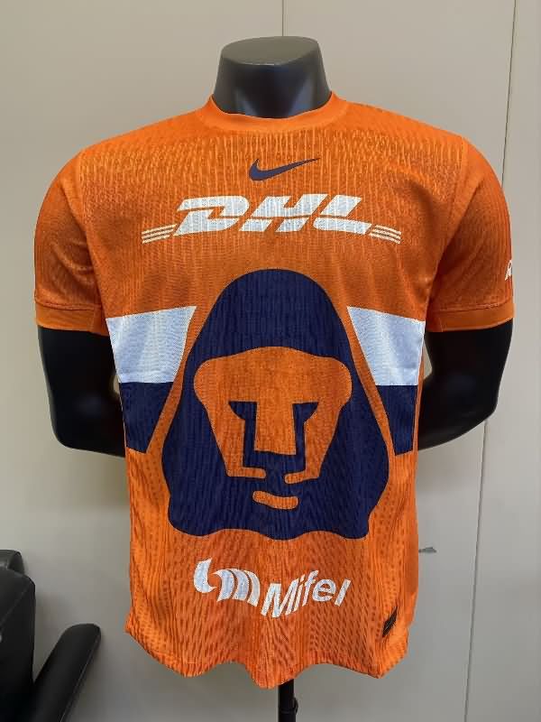 AAA(Thailand) Pumas UNAM 25/26 Goalkeeper Orange Soccer Jersey (Player)