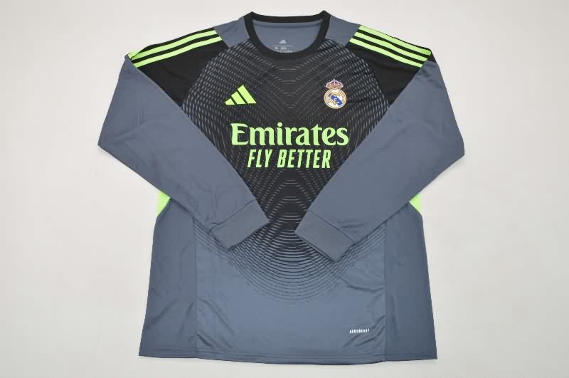 AAA(Thailand) Real Madrid 25/26 Goalkeeper Black Long Sleeve Soccer Jersey