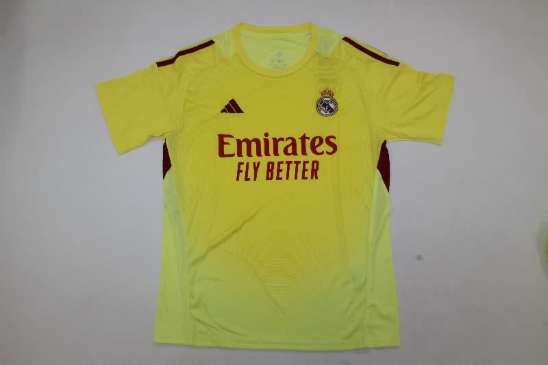 AAA(Thailand) Real Madrid 25/26 Goalkeeper Yellow Soccer Jersey