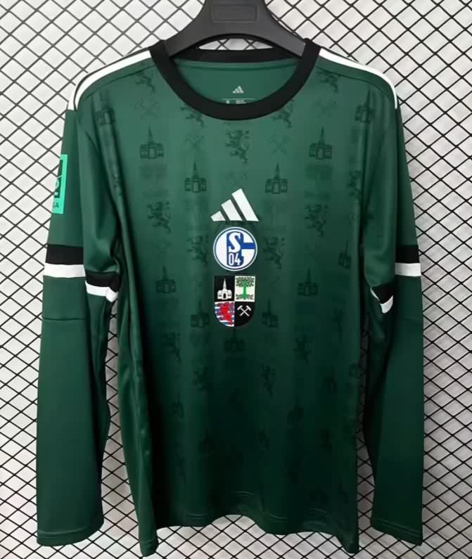AAA(Thailand) Schalke 04 25/26 150th Anniversary Long Sleeve Soccer Jersey AAA(Thailand) Schalke 04 25/26 150th Anniversary Long Sleeve Soccer Jersey