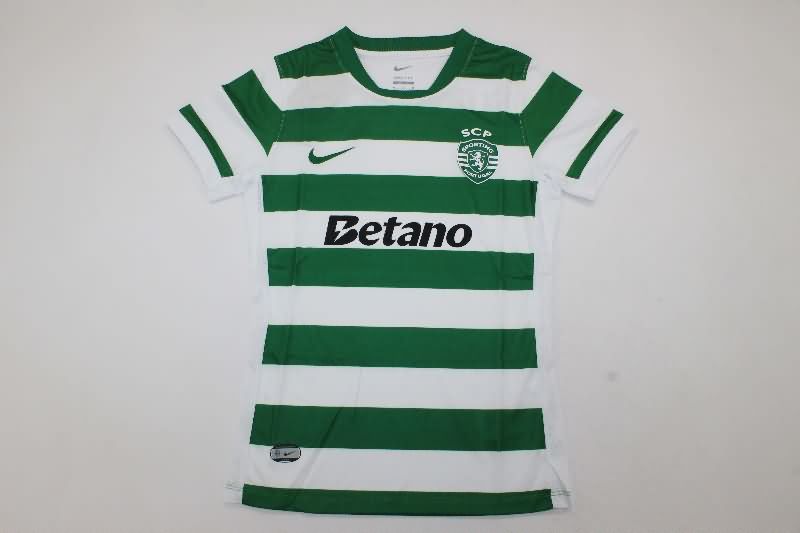 AAA(Thailand) Sporting Lisbon 25/26 Home Women Soccer Jersey