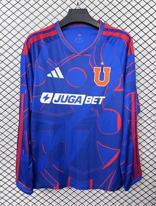 AAA(Thailand) Universidad Chile 2026 Home Long Sleeve Soccer Jersey AAA(Thailand) Universidad Chile 2026 Home Long Sleeve Soccer Jersey