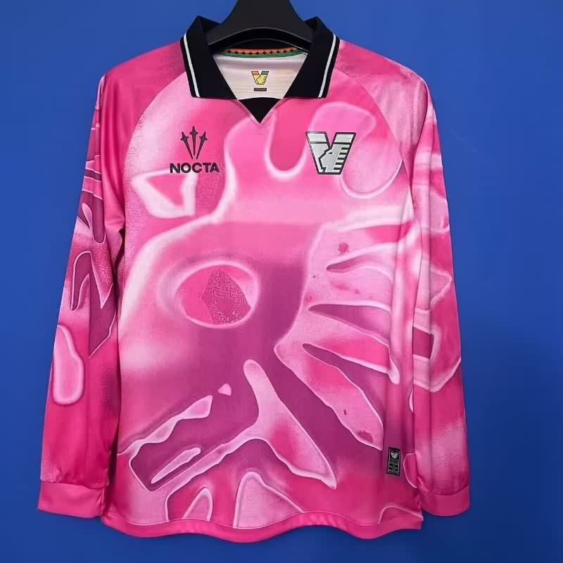 AAA(Thailand) Venezia 25/26 Goalkeeper Pink Long Sleeve Soccer Jersey AAA(Thailand) Venezia 25/26 Goalkeeper Pink Long Sleeve Soccer Jersey