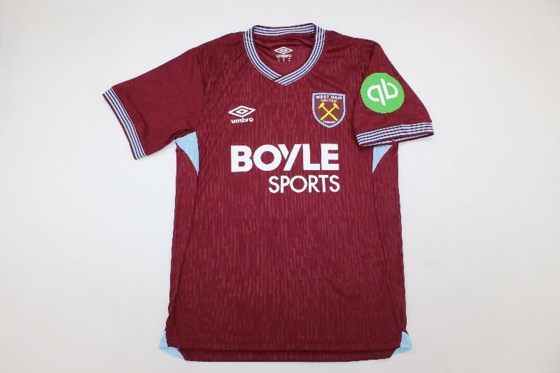 AAA(Thailand) West Ham 25/26 Home Soccer Jersey (Player)