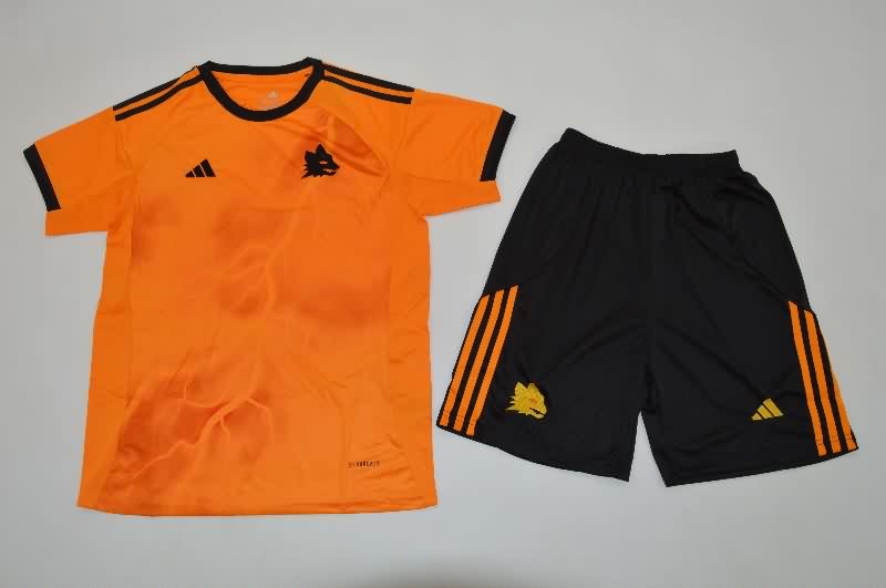 AS Roma 25/26 Kids Away Soccer Jersey And Shorts