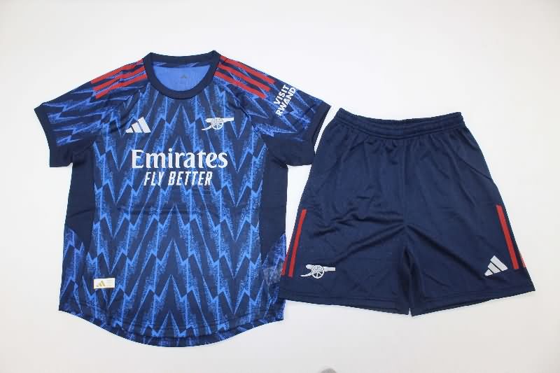 Arsenal 25/26 Kids Away Soccer Jersey And Shorts (Player)