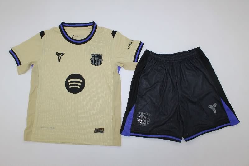 Barcelona 25/26 Kids Away Soccer Jersey And Shorts (Player)