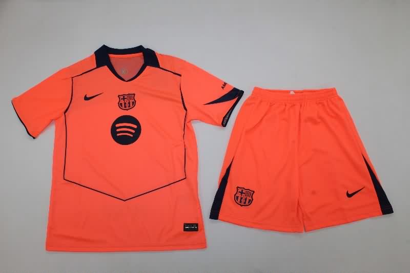 Barcelona 25/26 Kids Third Soccer Jersey And Shorts