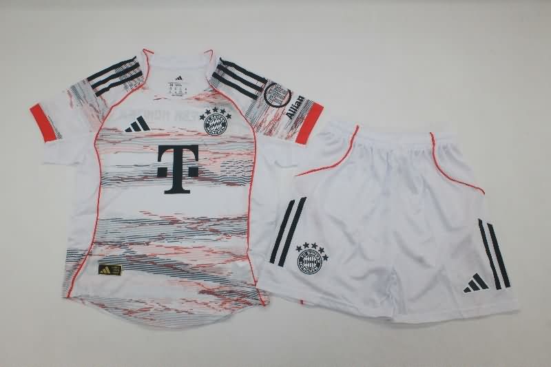Bayern Munich 25/26 Kids Away Soccer Jersey And Shorts (Player)