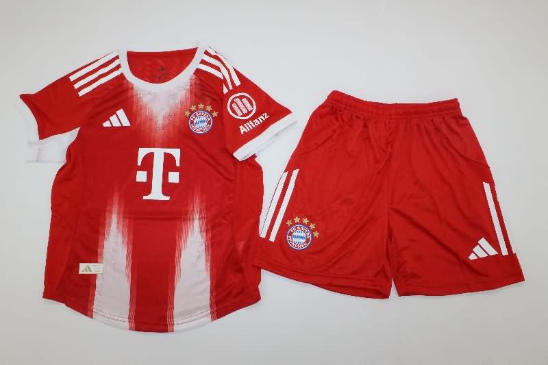 Bayern Munich 25/26 Kids Home Soccer Jersey And Shorts (Player)