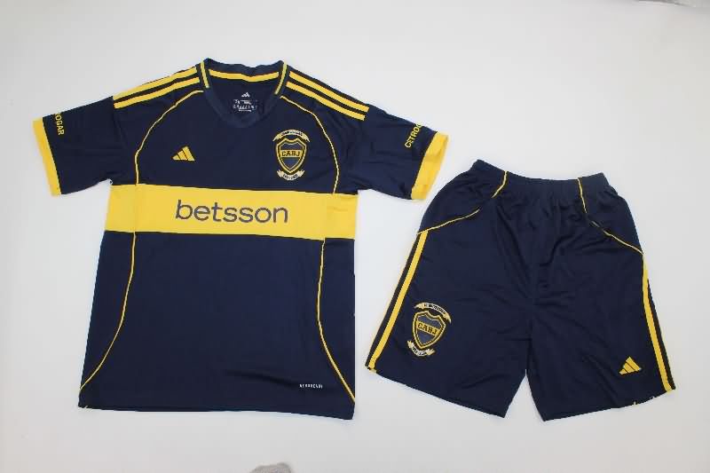 Boca Juniors 25/26 Kids Home Soccer Jersey And Shorts