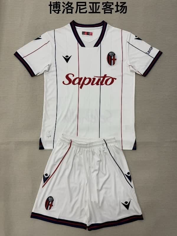Bologna 25/26 Kids Away Soccer Jersey And Shorts Bologna 25/26 Kids Away Soccer Jersey And Shorts