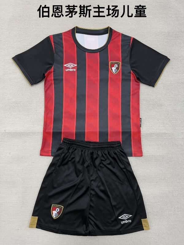 Bournemouth 25/26 Kids Home Soccer Jersey And Shorts