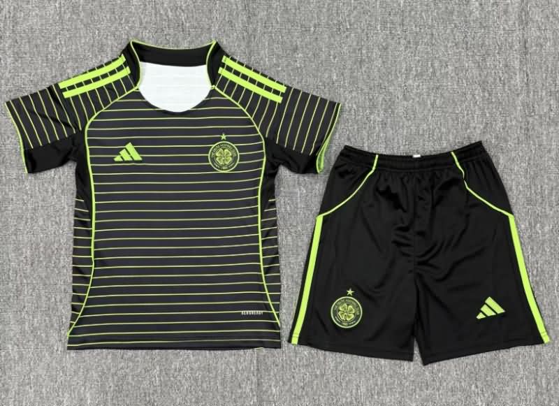 Celtic 25/26 Kids Away Soccer Jersey And Shorts